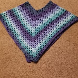 Handmade crochet poncho